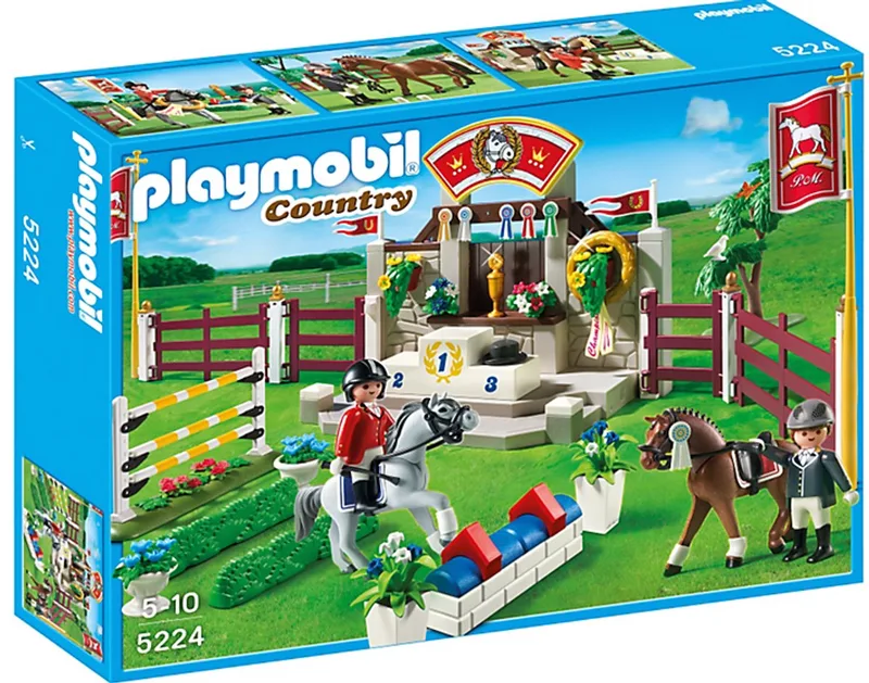 Jumping/Piste d'obstacles hippiques van Playmobil in Meerkleurig – productfoto