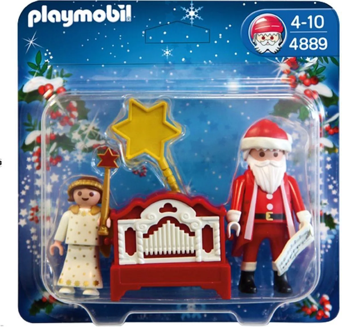 Kerstman met engel/Père Noël et petit ange de Playmobil en Multicolore – photo du produit