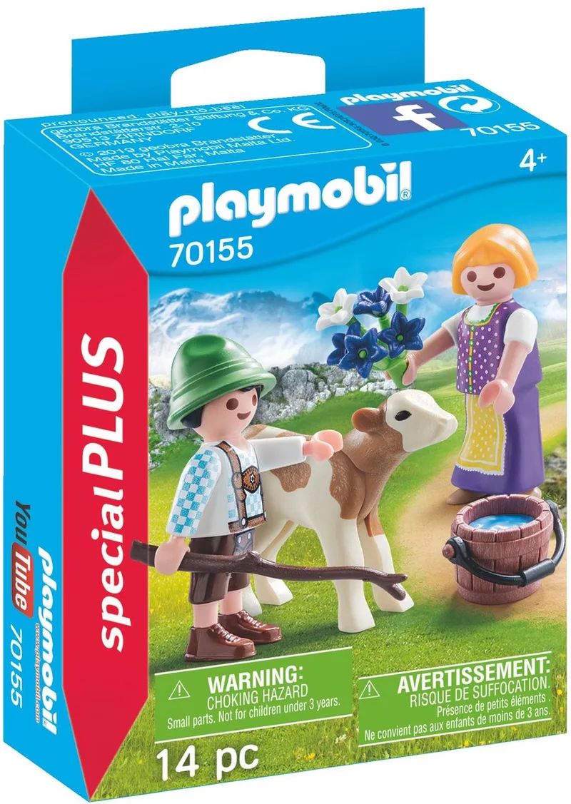 Kinderen met kalf - 70155 de Playmobil en Multicolor – photo du produit