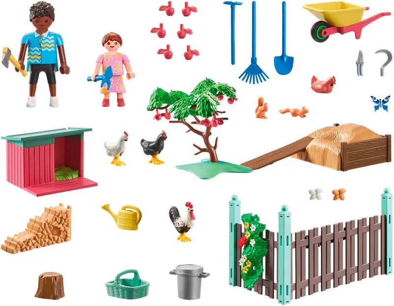 71510 liten hönsgård i tiny house trädgården från Playmobil i Flerfärgad – produktbild 2 av 5