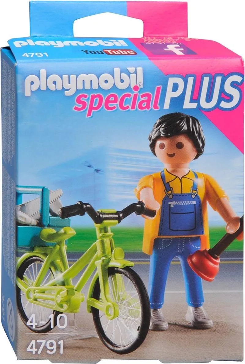 Klusjesman met fiets - 4791 by Playmobil in Multicolor – product photo