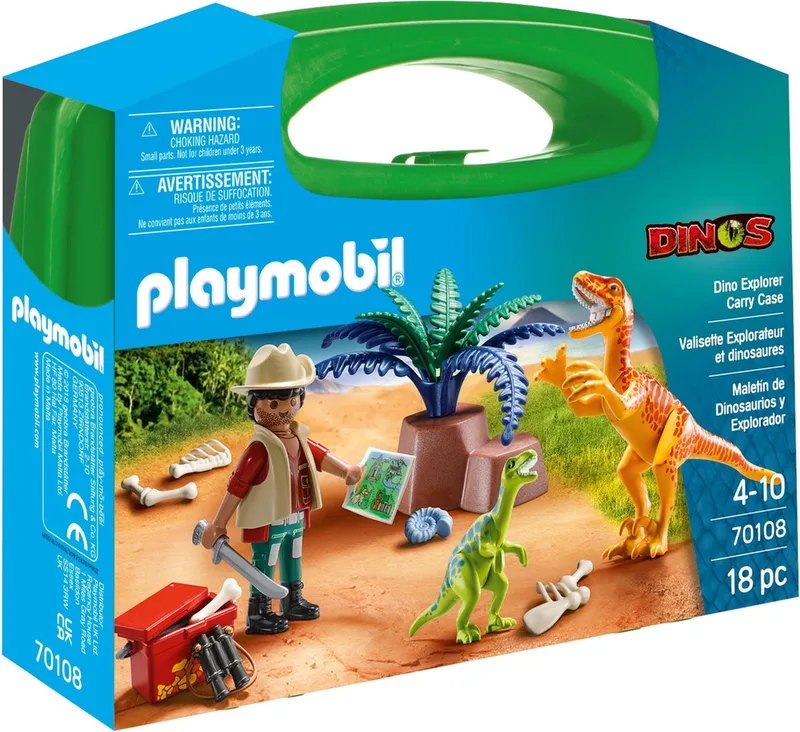 Koffertje Dino's - 70108 by Playmobil in Meerdere kleuren – product photo