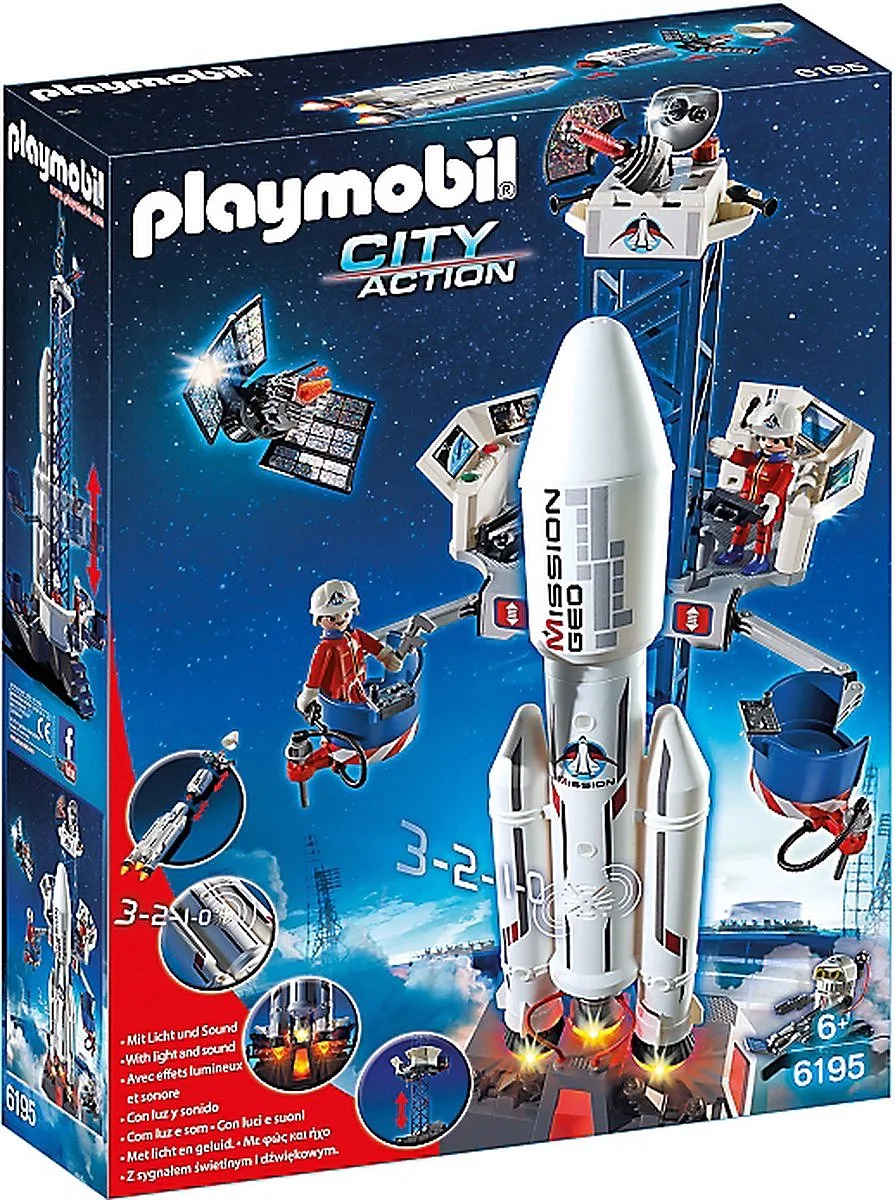 Lanceerbasis met raket Playmobil (6195) de Playmobil en Blanc – photo du produit