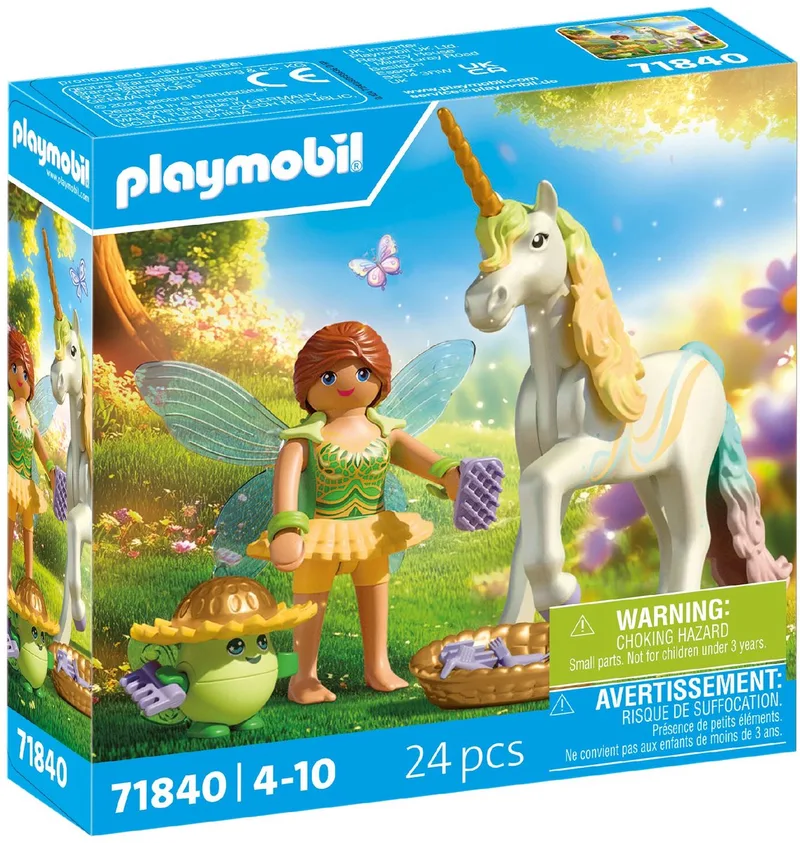 Magische Eenhoorns | Verzamelbare Eenhoorn Regenboogbloem met Fee | Perfect cadeau voor kinderen vanaf 4 jaar accessoires & magische details | Perfect cadeau voor kinderen vanaf 4 jaar | 71840 von Playmobil in Multicolor – Produktfoto