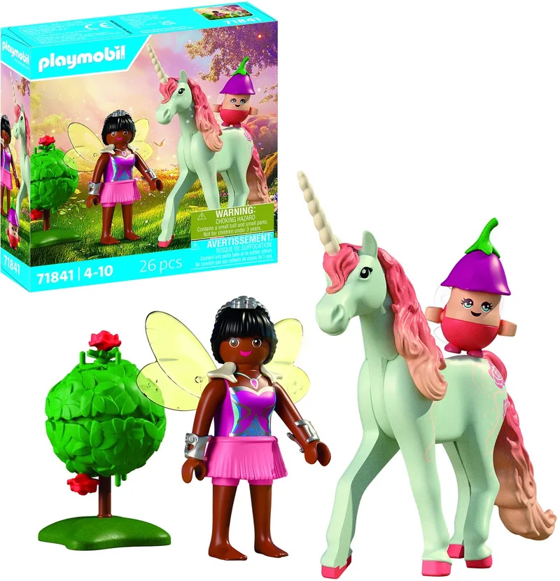 Magische Eenhoorns | Verzamelbare Eenhoornroos met Fee | Fantasierijke speelset voor eenhoornfans | Met magische details & verwisselbare accessoires | Perfect cadeau voor kinderen vanaf 4 jaar | 71841 by Playmobil in Meerkleurig – product photo