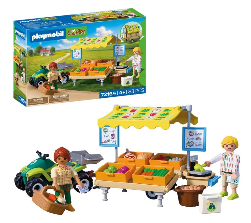 Marktstand (72164), Country Konstruktions-Spielset, Made in Europe de Playmobil en Bunt – photo du produit