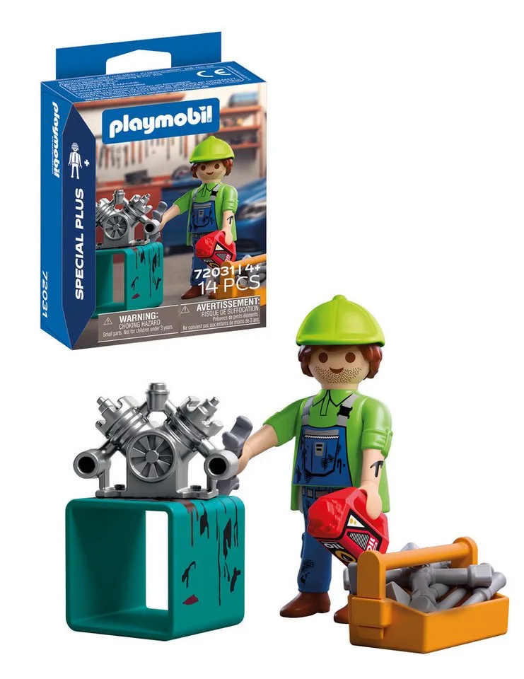 Mechaniker (72031), City Action Konstruktions-Spielset, (14 St) by Playmobil in Bunt – product photo