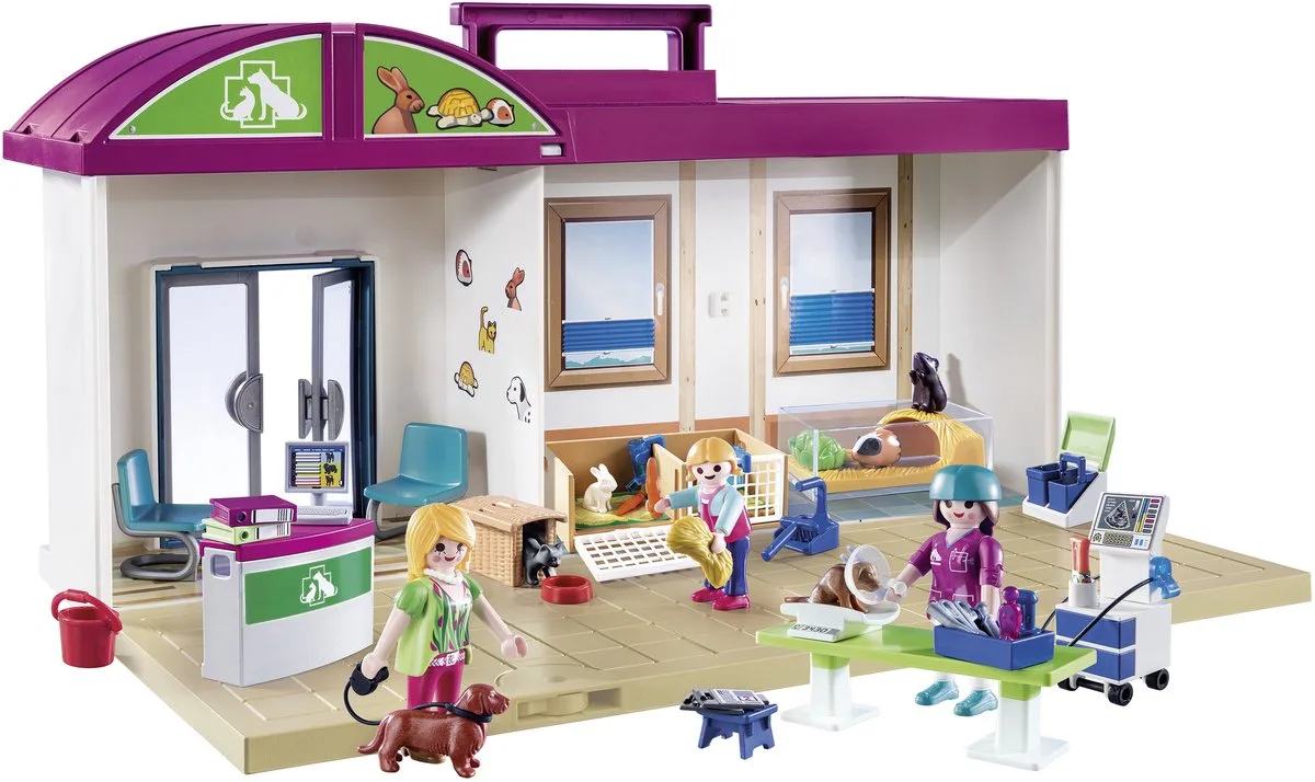Meeneem dierenkliniek - 70146 de Playmobil en Multicolore – photo du produit
