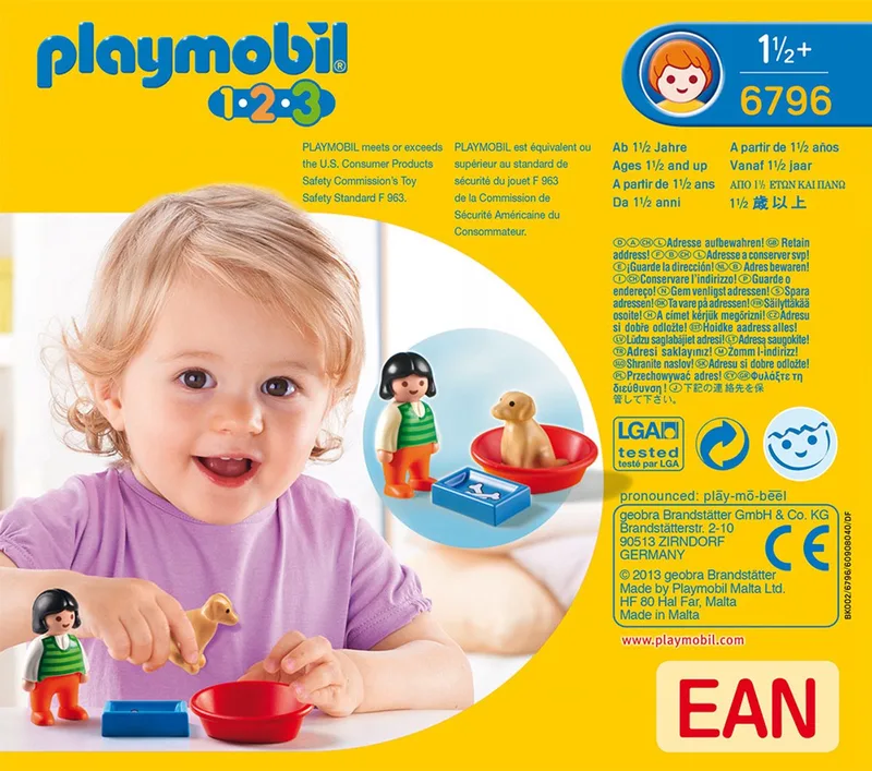Meisje met haar hond / Enfant avec chien van Playmobil in Multi colour – productfoto