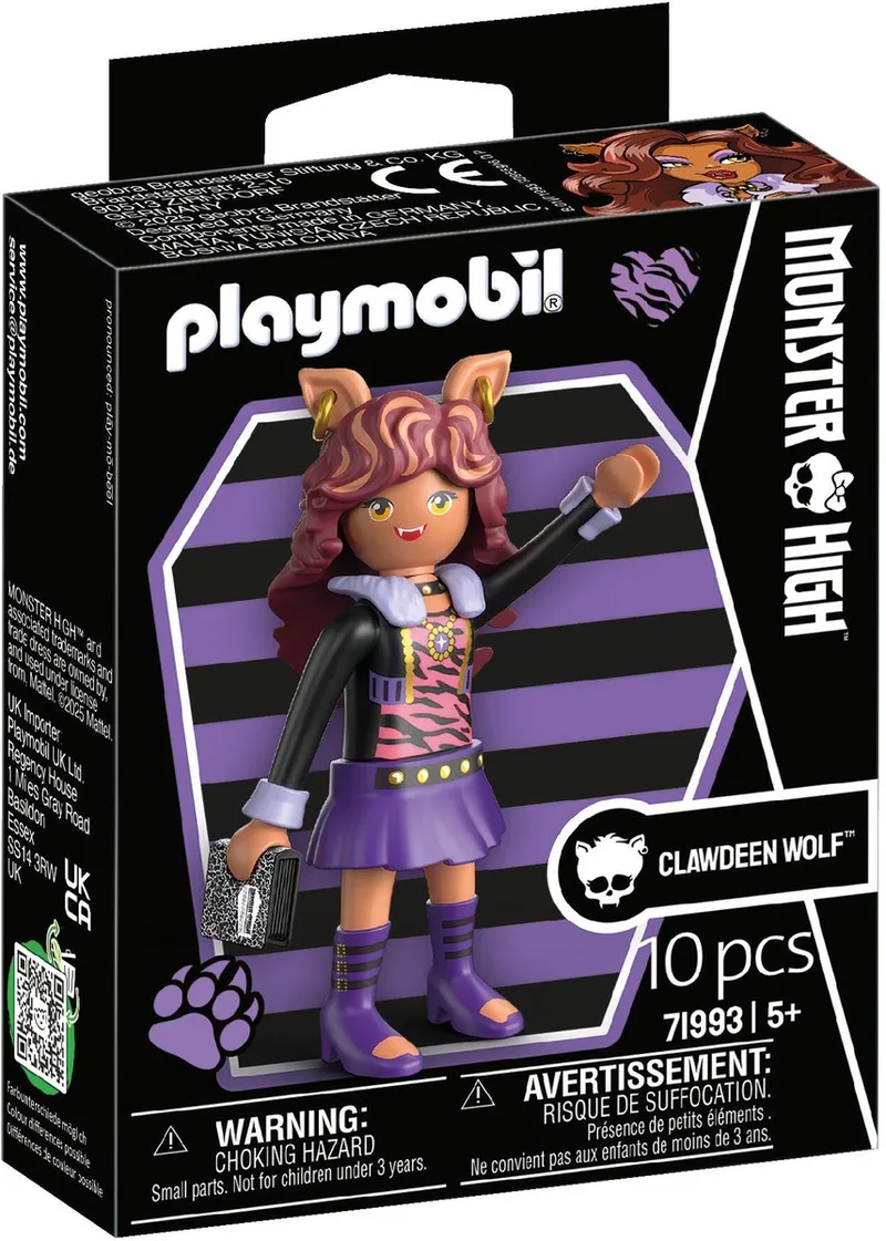 Monster High | Clawdeen Wolf | Speelfiguren set voor Halloween & fantasierijke monster verhalen | Met gedetailleerde figuren & accessoires | Geweldig cadeau voor kinderen vanaf 4 jaar | 71993 van Playmobil in Meerkleurig – productfoto