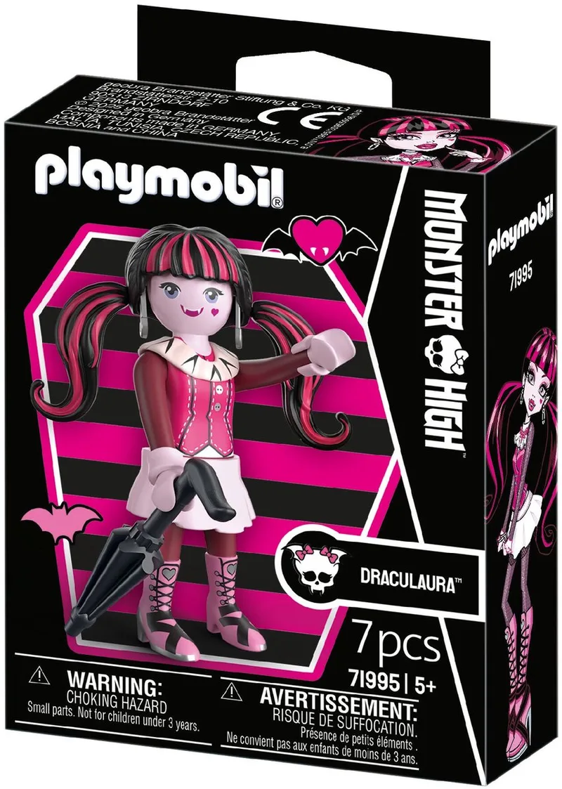 Monster High | Draculaura | Halloween speelset voor spannende monsteravonturen | Met liefdevolle details & accessoires avonturen | Met liefdevolle details & accessoires | Perfect cadeau voor kinderen van 4+ | 71995 by Playmobil in Meerkleurig – product photo