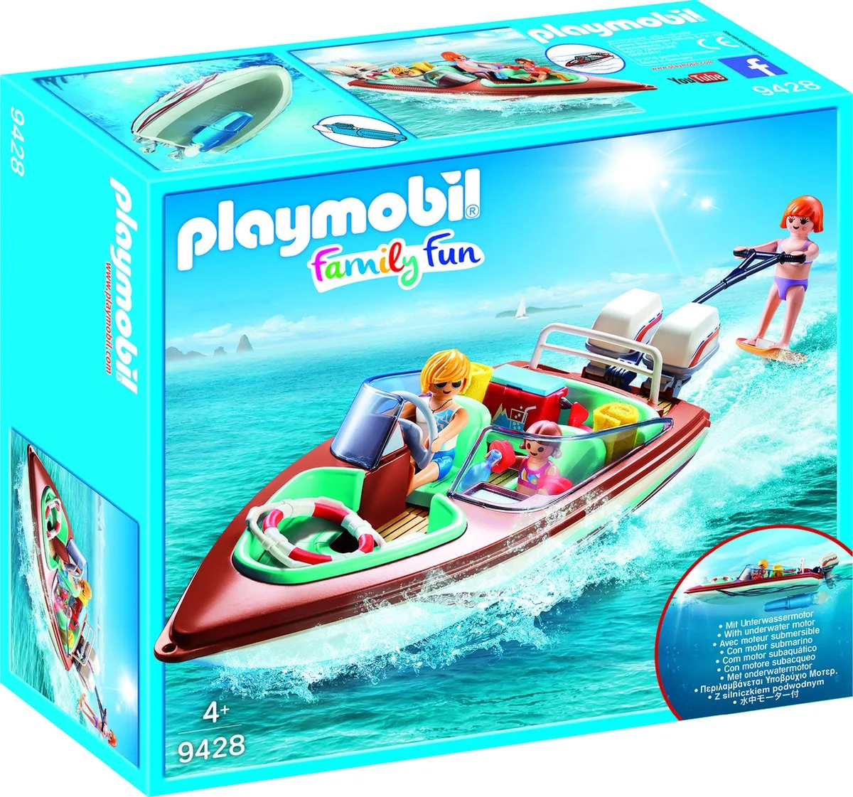 Motorboot met onderwatermotor - 9428 de Playmobil en Multicolore – photo du produit