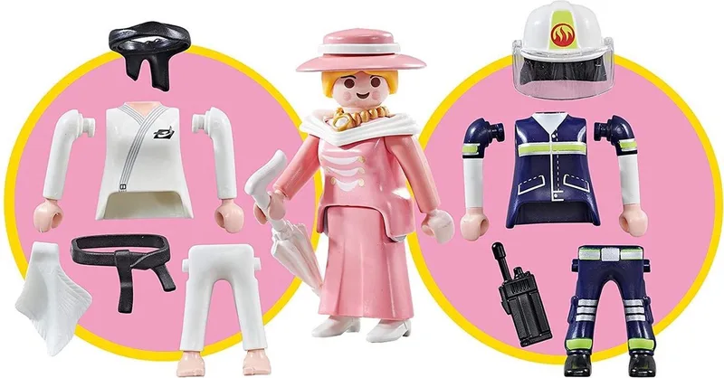 Multi Play 9855 judoka brandweervrouw en dame (folieverpakking) by Playmobil in Multicolour – product photo