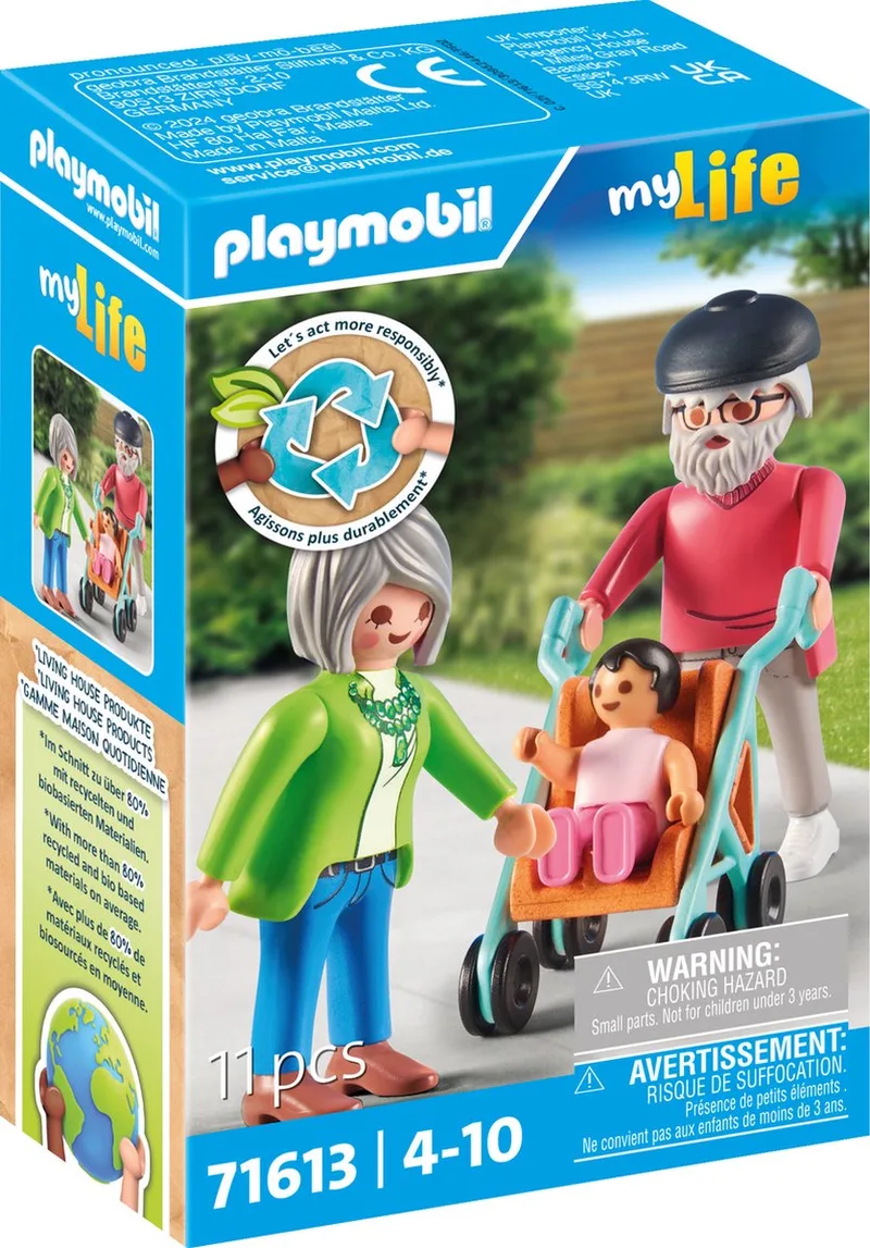 My Life Grootouders met baby - 71613 van Playmobil in Meerkleurig – productfoto