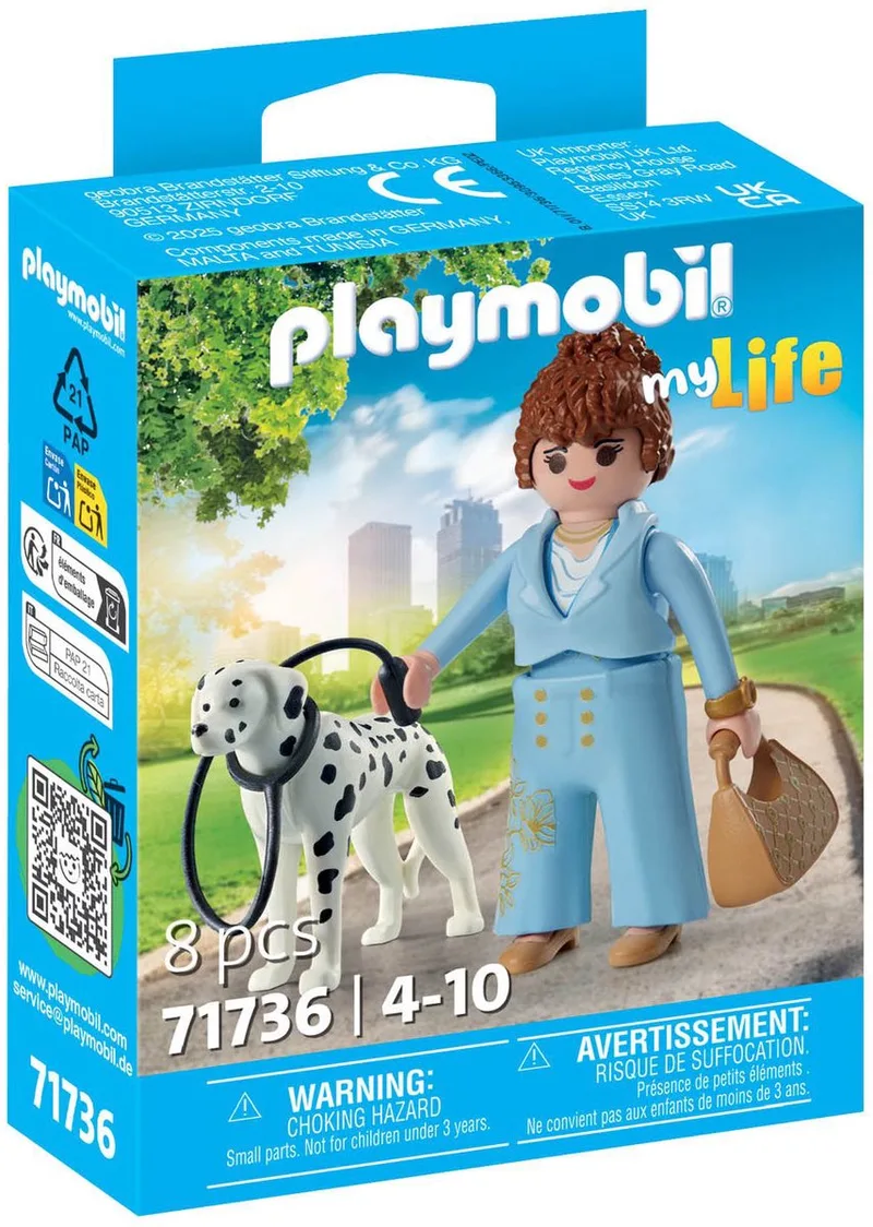 My Life - Manager met dalmatiër - Wandeling tijdens haar lunchpauze - 71736 by Playmobil in Meerkleurig – product photo