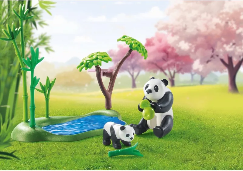 My Life PROMO Aziatische tuin met panda 71762 van Playmobil in Meerkleurig – productfoto