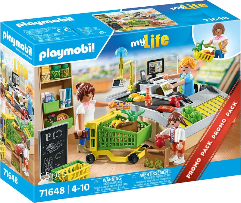 My Life PROMO Biologische supermarkt - 71648 von Playmobil in Meerkleurig – Produktfoto