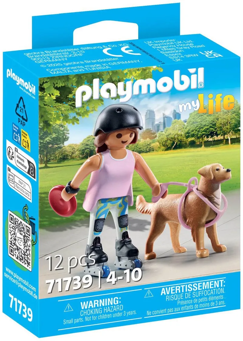 My Life - Schaatser met Retriever - Dynamische duo - 71739 von Playmobil in Meerkleurig – Produktfoto