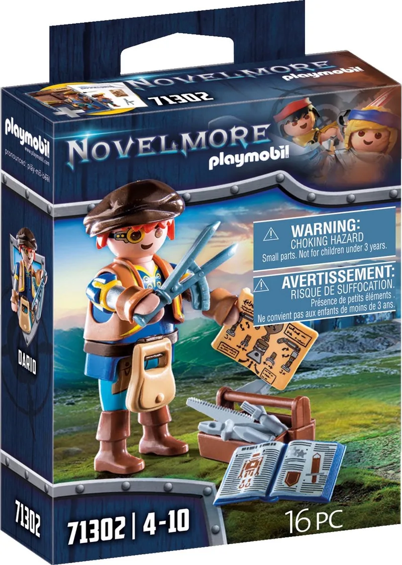 Novelmore - Dario met gereedschap - 71302 fra Playmobil i Wit;Blauw – produktbillede