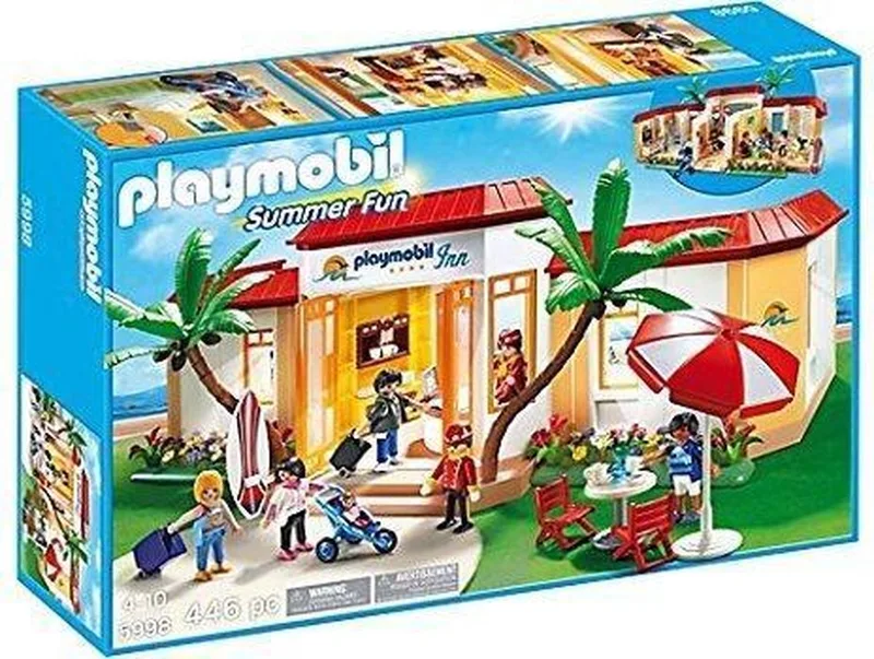 nr. 5998 "Tropisch Strandhotel Hotel" von Playmobil in Wit – Produktfoto