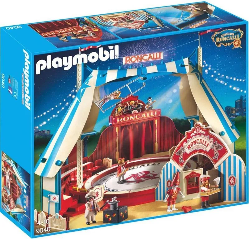 nr. 9040 Roncalli Circus Circustent Tent Arena de Playmobil en Wit – photo du produit
