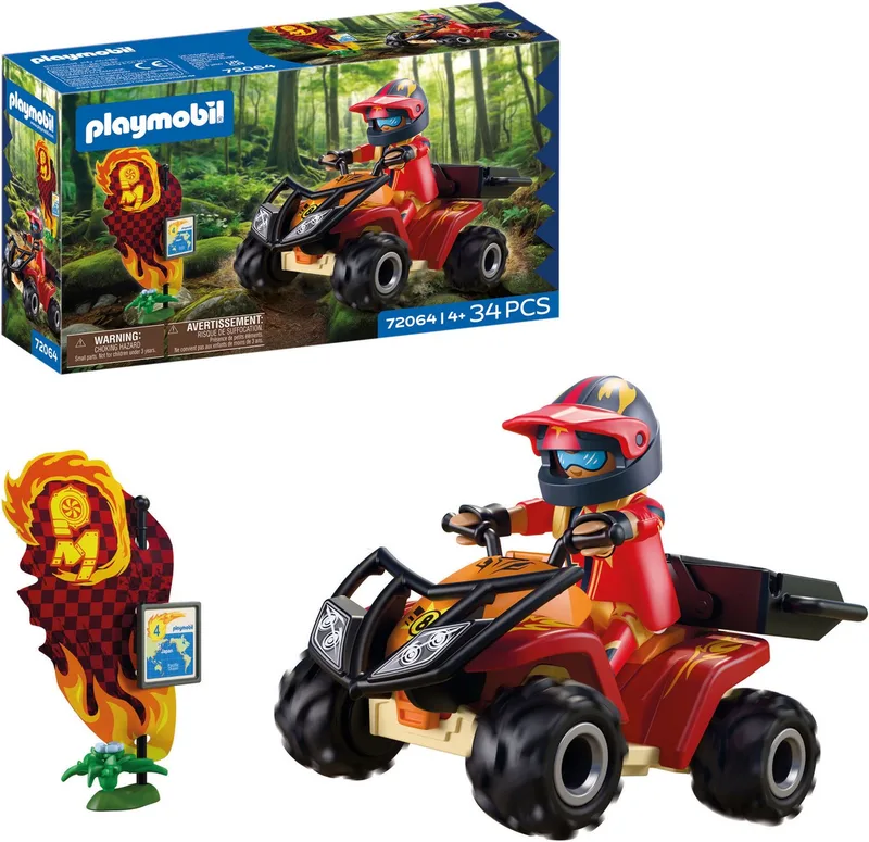 Offroad Quad (72064), City Action Konstruktions-Spielset, (34 St) från Playmobil i Bunt – produktbild