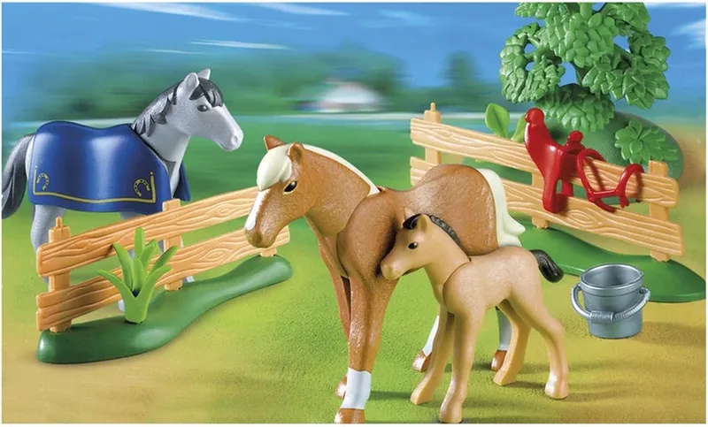 Paardenfamilie de Playmobil en Multi – photo du produit