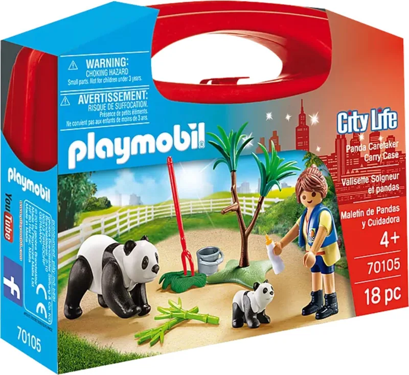pandaverzorger Carry case - 70105 de Playmobil en Rood – photo du produit