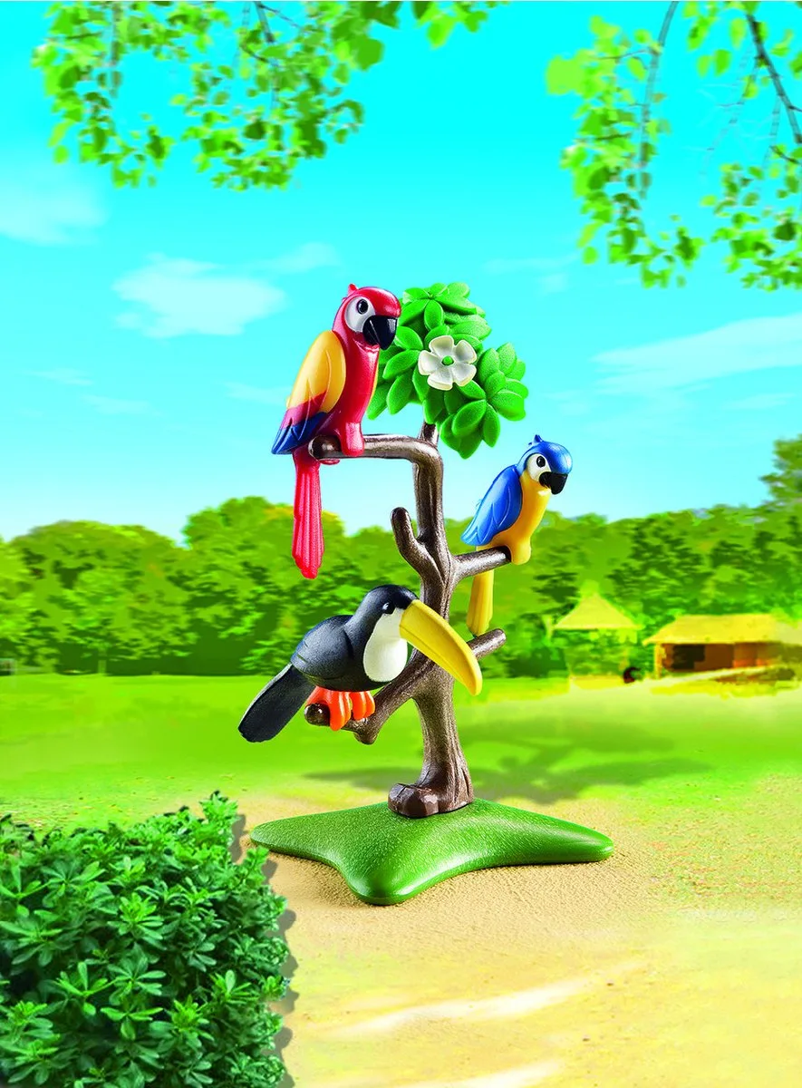 Papegaaien en toekan - 6653 van Playmobil in Meerkleurig – productfoto