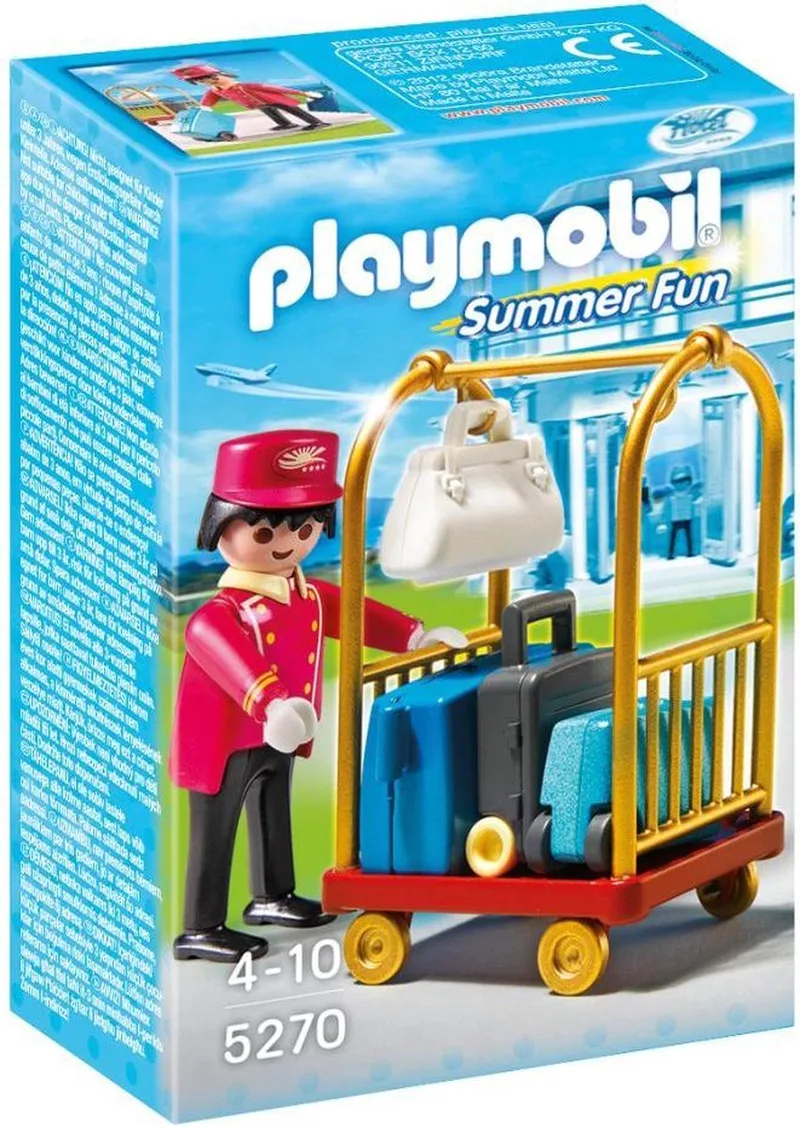 Piccollo met bagage/Bagagiste de Playmobil en Wit – photo du produit