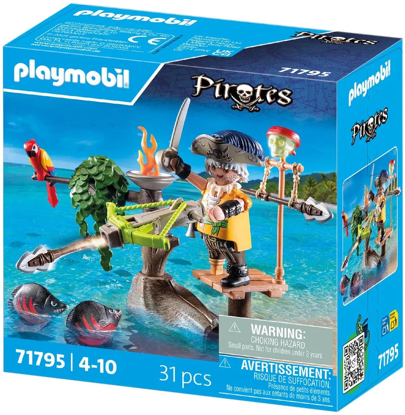 Pirates Piraat met ballista 71795 de Playmobil en Meerkleurig – photo du produit
