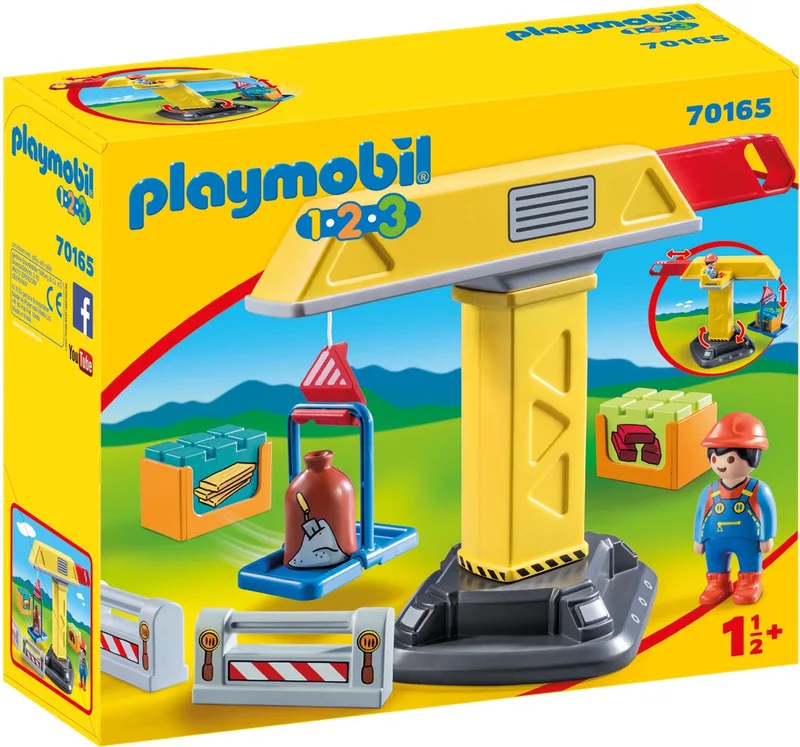 PLAYMOBIL 1.2.3 Bouwkraan - 70165 von Playmobil in Geel – Produktfoto