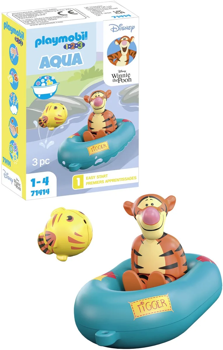 PLAYMOBIL 1.2.3 & Disney: De rubberbootrit van Teigetje - 71414 von Playmobil in Multikleur – Produktfoto