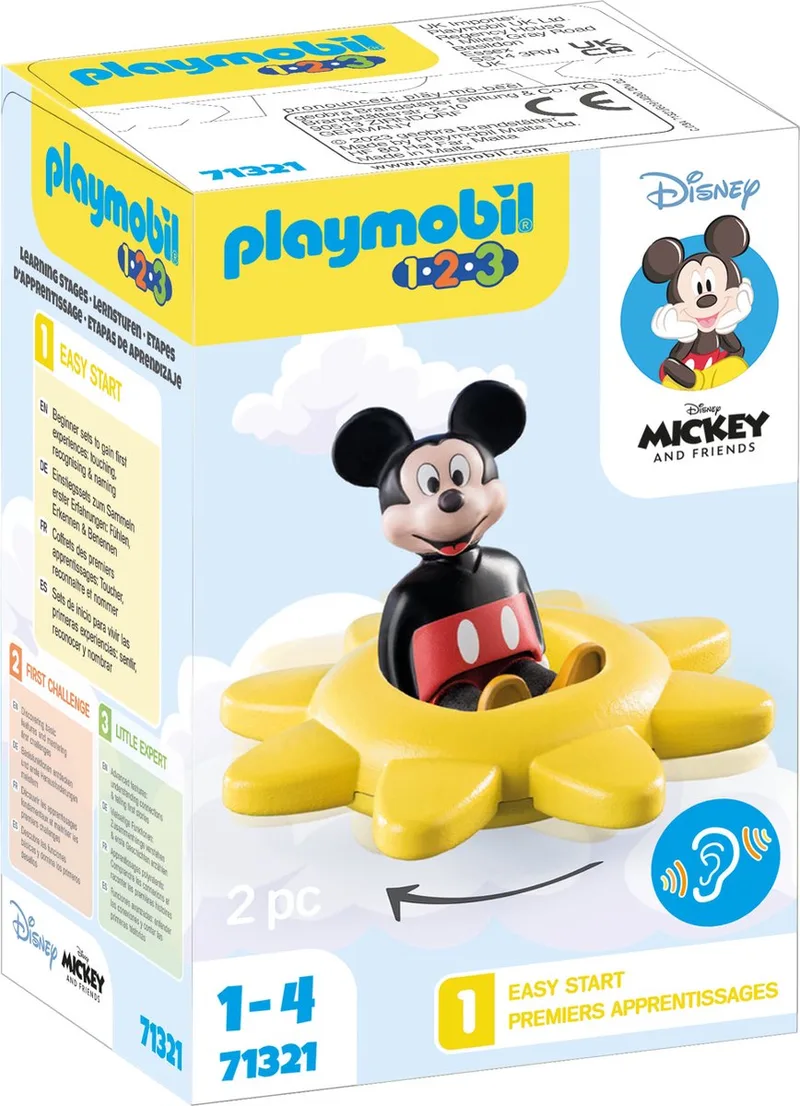 PLAYMOBIL 1.2.3 & Disney Mickey Mouse Draaiende zon - 71321 von Playmobil in Multicolor – Produktfoto