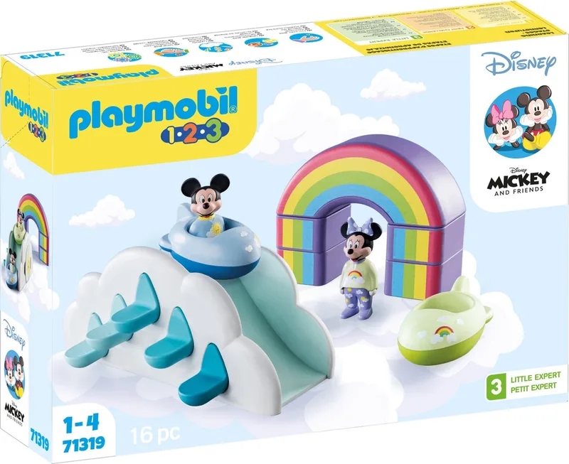 PLAYMOBIL 1.2.3 & Disney Mickey Mouse Wolkenhuis - 71319 von Playmobil in Multikleur – Produktfoto