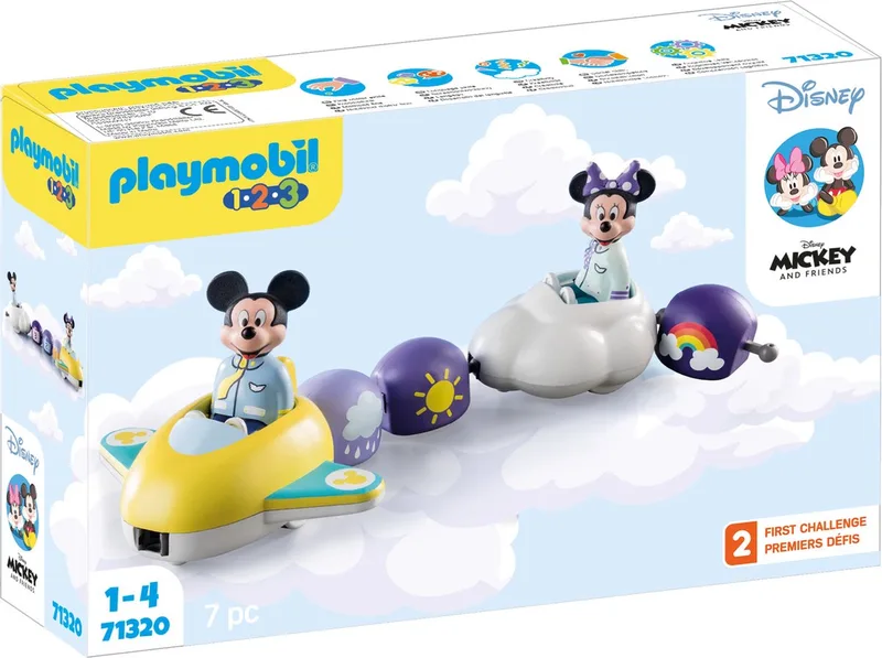 PLAYMOBIL 1.2.3 & Disney Mickey Mouse Wolkentrein - 71320 von Playmobil in Multikleur – Produktfoto