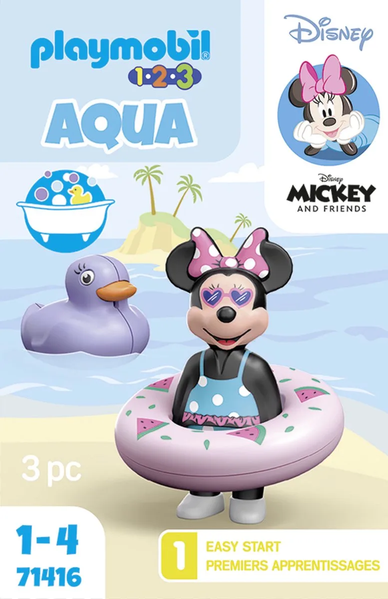 PLAYMOBIL 1.2.3 & Disney: Minnie's uitstapje naar het strand - 71416 von Playmobil in Multikleur – Produktfoto
