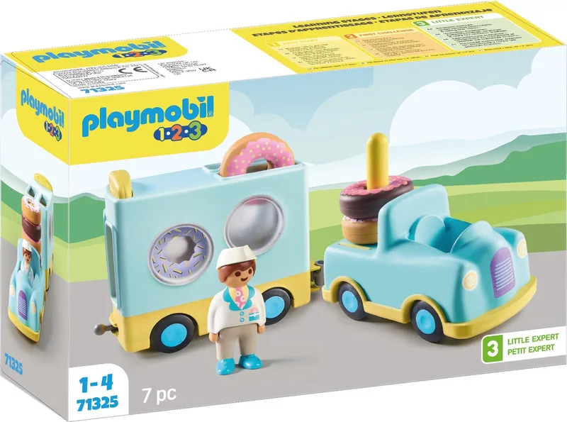 PLAYMOBIL 1.2.3 Donut truck - 71325 von Playmobil in Meerkleurig – Produktfoto