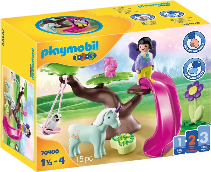 PLAYMOBIL 1.2.3 Feeërieke speeltuin - 70400 de Playmobil en Multicolor – photo du produit