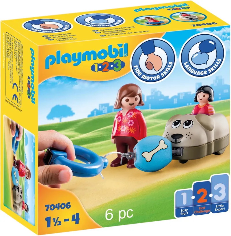 PLAYMOBIL 1.2.3 Hondentrein - 70406 von Playmobil in Multicolor – Produktfoto