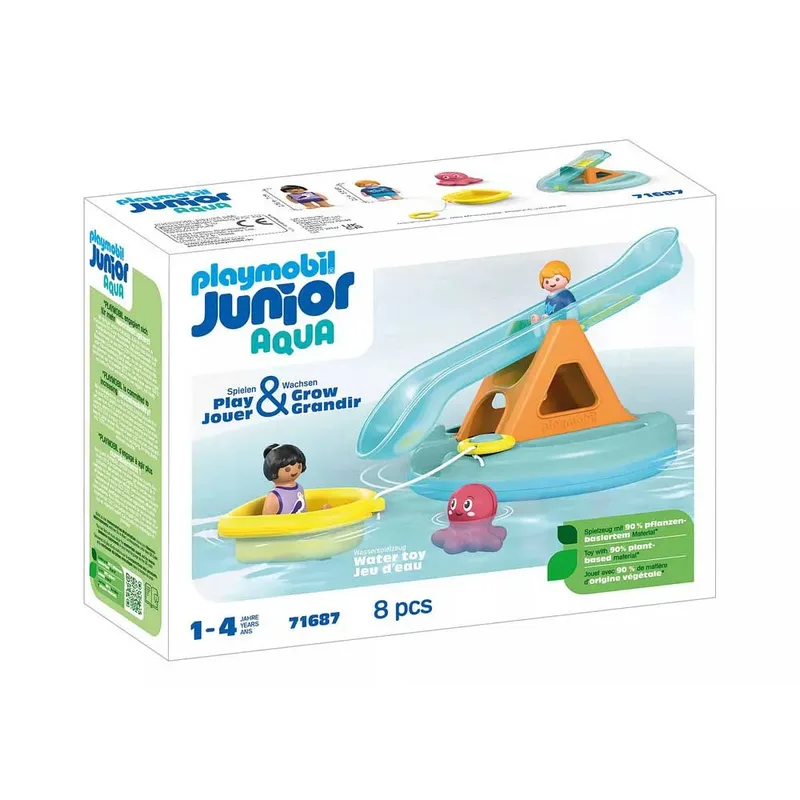 Junior Aqua : Île De Bain Avec Toboggan de Playmobil – photo du produit 2 sur 5
