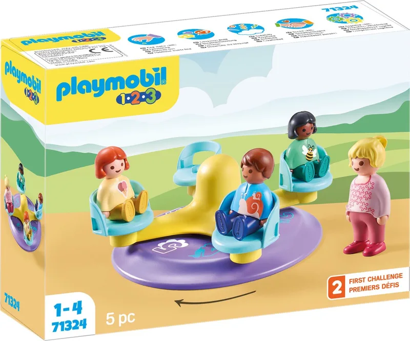 PLAYMOBIL 1.2.3 Kindercarrousel - 71324 von Playmobil in Multicolor – Produktfoto
