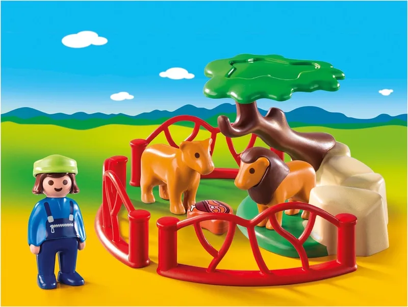 PLAYMOBIL 1.2.3 Leeuwenverblijf - 9378 von Playmobil in Multi colour – Produktfoto
