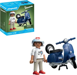 PLAYMOBIL 1969 Vespa 150 Sprint Veloce, blauw - 71622 de Playmobil en Multicolore – photo du produit 2 sur 5