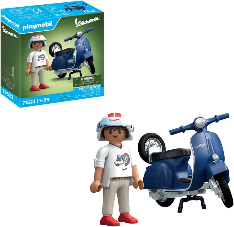 PLAYMOBIL 1969 Vespa 150 Sprint Veloce, blauw - 71622 de Playmobil en Multicolore – photo du produit 2 sur 5