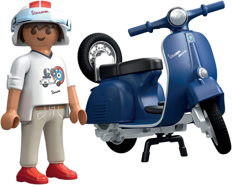 PLAYMOBIL 1969 Vespa 150 Sprint Veloce, blauw - 71622 de Playmobil en Multicolore – photo du produit 4 sur 5