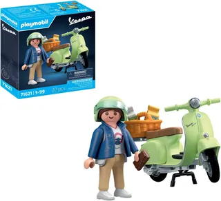 PLAYMOBIL 1969 Vespa 150 Sprint Veloce, lichtgroen - 71621 de Playmobil en Multicolore – photo du produit 2 sur 5