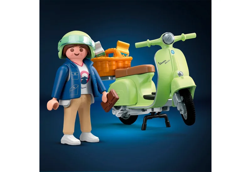 PLAYMOBIL 1969 Vespa 150 Sprint Veloce, lichtgroen - 71621 de Playmobil en Multicolore – photo du produit 4 sur 5