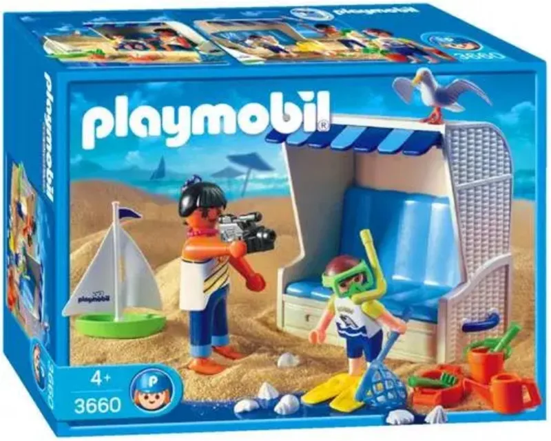 PLAYMOBIL 3660 – Strandstoel met Vakantiegangers – Speelset von Playmobil – Produktfoto