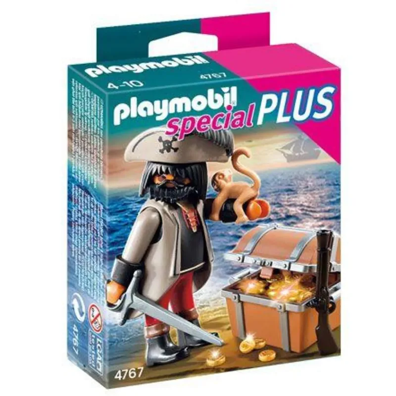 PLAYMOBIL® 4767 Finsterer Pirat mit Schatztruhe från Playmobil – produktbild
